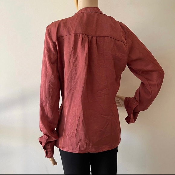 Cutout Asymmetrical Long Sleeve Blouse Size S - Picture 10 of 12